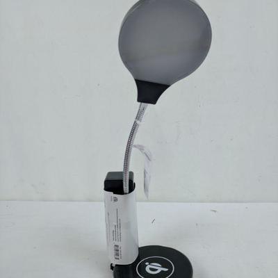 Mainstays LED Wireless Charging Desk Lamp, Black - New