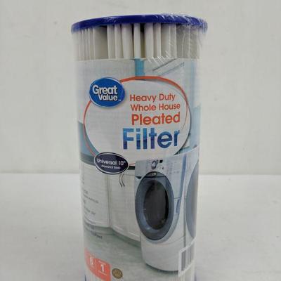Great Value Heavy Duty Whole House Pleated Filter Universal 10