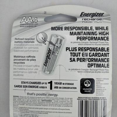 Energizer AA4 Recharge Power Plus - New