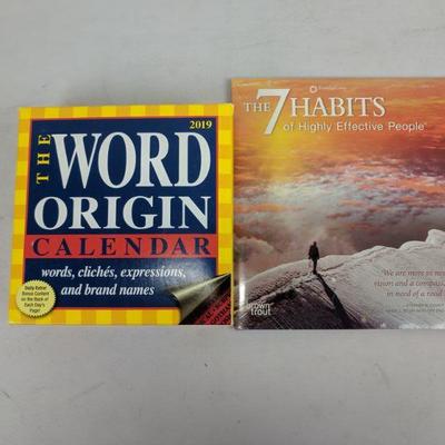 The Word Origin Calendar 2019, The 7 Habits Calendar 2019 - New