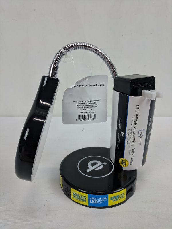 mainstays wireless charging desk lamp