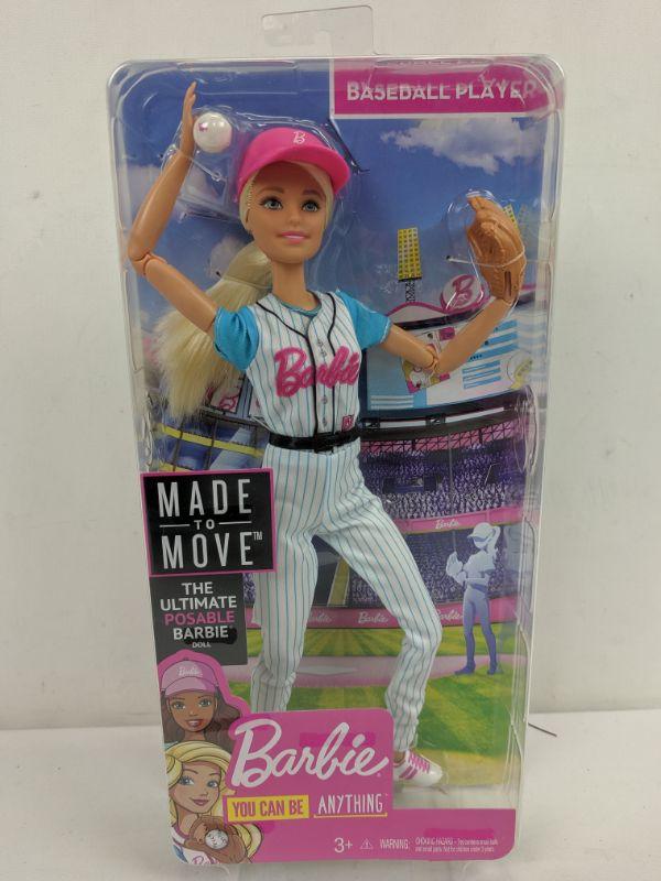 barbie baseball doll