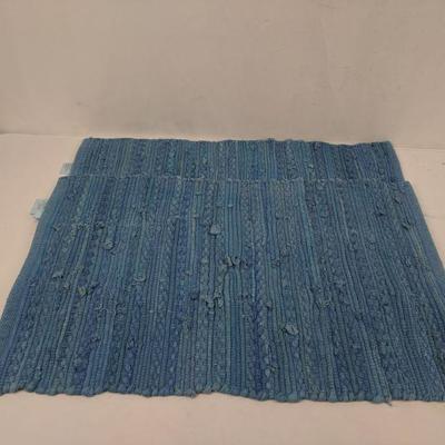 Mainstays Blue Rugs, Set of 2, 21
