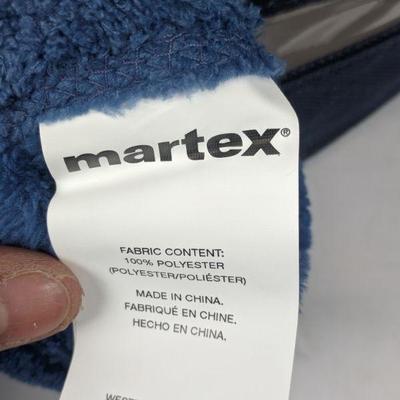 Martex Plush Blanket, Navy, Twin - Opened Package