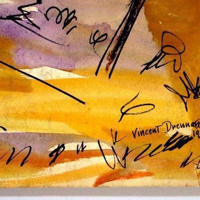 circa 1942 Watercolor/Pastel 24" x 18" Signed Vincent Drennan #060