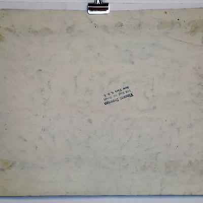 circa 1940's Watercolor 14" x 10.5 Signed Vincent Drennan #014