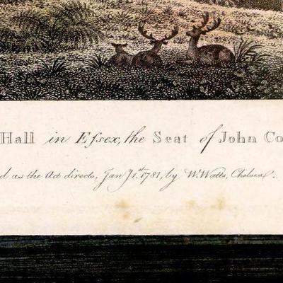 c. 1781 Thomas Hearne W. Watts Hand Tinted Engraving England