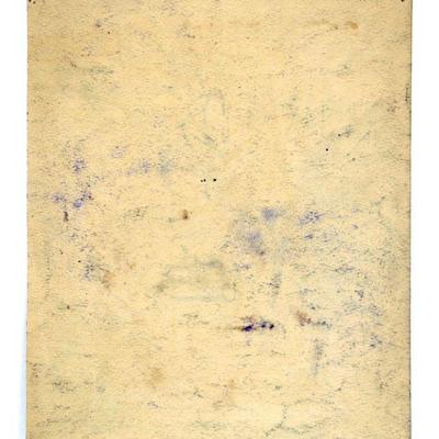 circa 1940's Pastel Painting 10.5" x 9" Signed Vincent Drennan #009