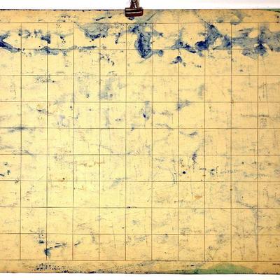 circa 1965 Watercolor 24" x 18" Signed Vincent Drennan #039
