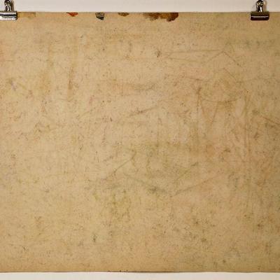 circa 1940's Watercolor/Pastel 24" x 18" Signed Vincent Drennan #092