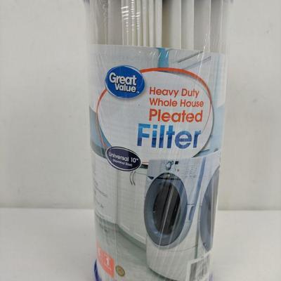 Great Value Heavy Duty Whole House Pleated Filter - New