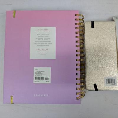 Pink Scales Planner 17-Month Agenda, Gold Planner 18-Month Agenda End 2019 - New