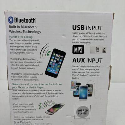 Car Dual AM/FM Digital Media Receiver W/ Bluetooth, XDM16BT - New