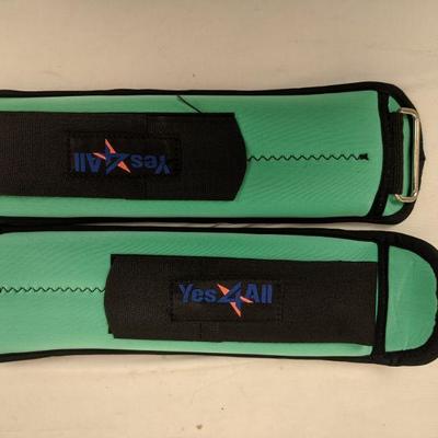 2x Yes4All Ankle/Wrist Weight - Comfort Fit with Adjustable Strap - New, Open