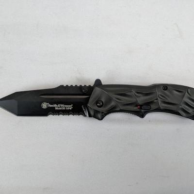 Smith & Wesson Knives Professional Quality, Assisted Opening Knife, Black - New