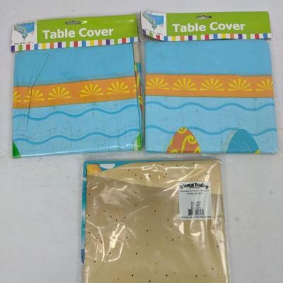 Plastic Table Cover, Set of 3, 54