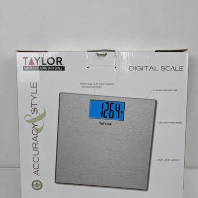 Taylor Digital Scale, Brushed Metal - New