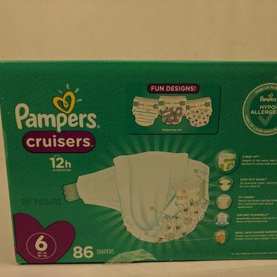 Pampers Cruisers, Size 6, 86 Count - New