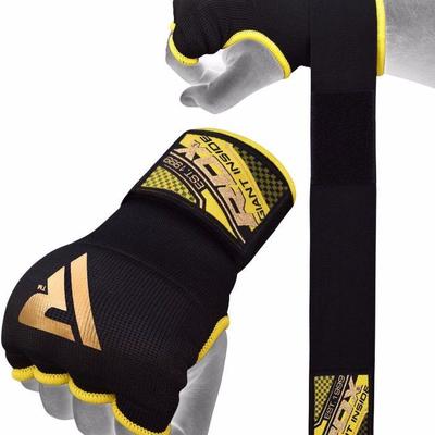 RDX MMA Boxing Inner Gloves, Black, Large - New