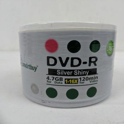 DVD-R Silver Shiny 4.7 GB for Data, 120 Min for Video - New