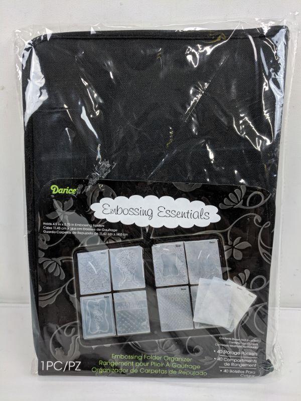 Darice Embossing Essentials Folder Organizer New