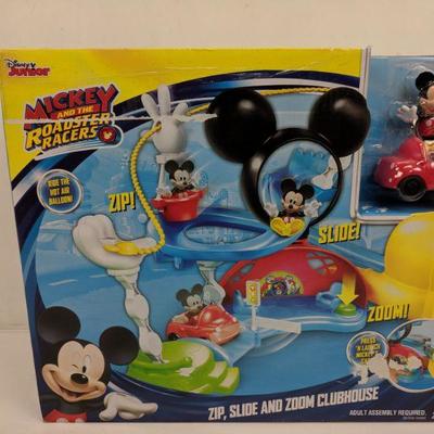 Mickey And The Roadster Racers Zip, Slide And Zoom Clubhouse - New