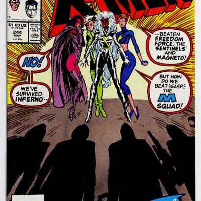 Uncanny X-MEN #244 Marvel Comics 5/1989 - 1st Jubilee - rare