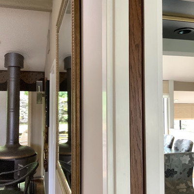 101 Large Framed Beveled Mirror