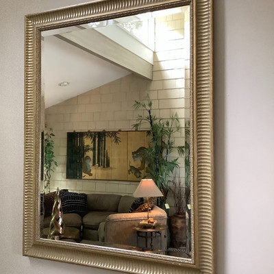 101 Large Framed Beveled Mirror
