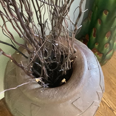 102  Large Decorative Pots with Artificial Plants