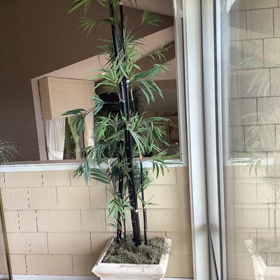 110 Tall Artificial Bamboo Plant in Planter