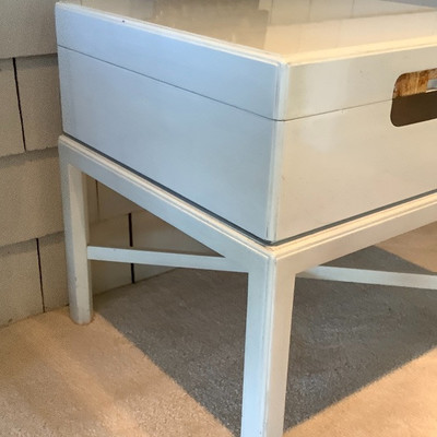 116 Opening Side Table and Long Mirror 