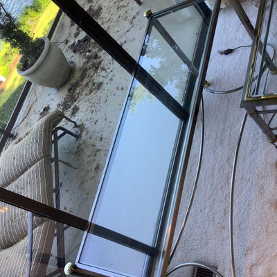 118 Two Glass Family Room Tables 