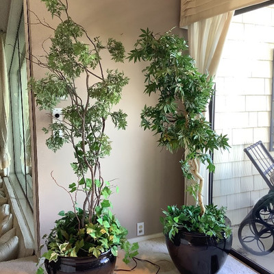 120 Pair of Large Artificial Plants in Pots