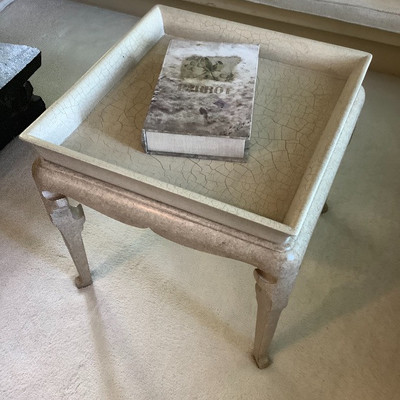 123 Custom Painted Side Table 