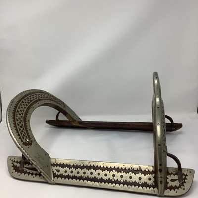 124 Antique Middle Eastern Horse Saddle