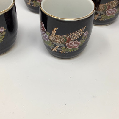 127 Oriental Saki Set and Serving Tray