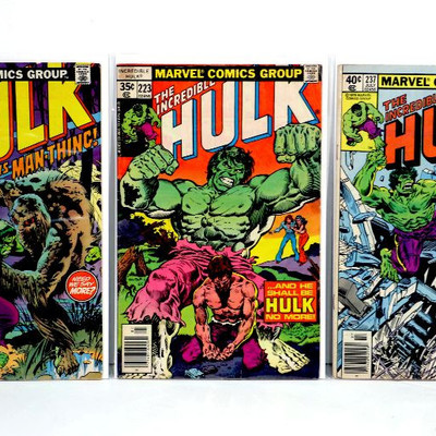 HULK #154 183 192 197 223 237 Bronze Age Comic Books Marvel Comics 1972-79