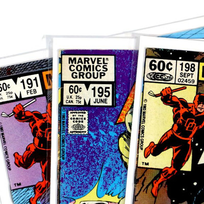 DAREDEVIL #191 #195 #198 Bronze Age (191 Last Frank Miller) Marvel Comics 1983