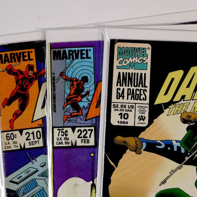 DAREDEVIL #210 #227 Bronze Age Mike Zeck/Frank Miller Annual #10 Marvel 1984-94