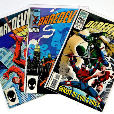 DAREDEVIL #210 #227 Bronze Age Mike Zeck/Frank Miller Annual #10 Marvel 1984-94