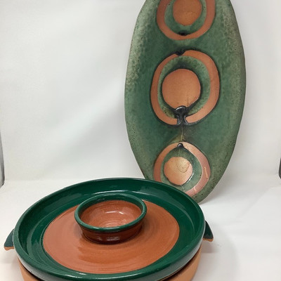 135 Pottery Serving Dishes 