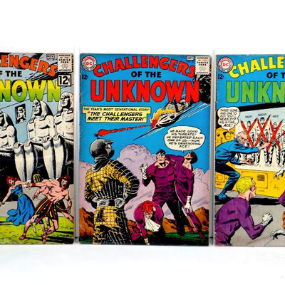 Challengers Of The Unknown #28 33 37 Silver Age Comic Books 1962/64 DC Comics