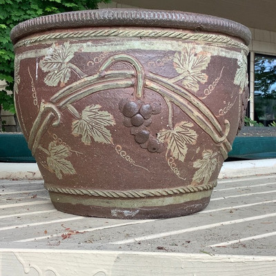 142 Two Terra Cotta Planters 