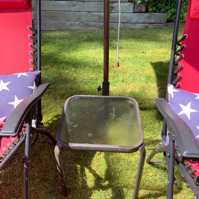 147 Red White and Blue Lounging in The Shade