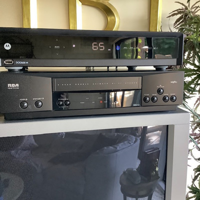 150 Hitachi 56inch Ultra-vision Digital TV with DVD DVR and VHS Players