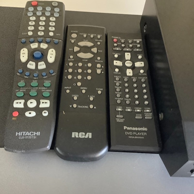 150 Hitachi 56inch Ultra-vision Digital TV with DVD DVR and VHS Players