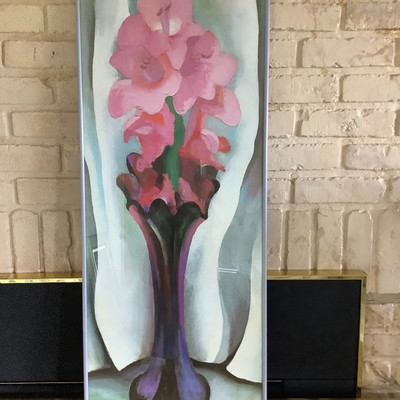 162 Oâ€™Keefe Print â€œPink Gladsâ€