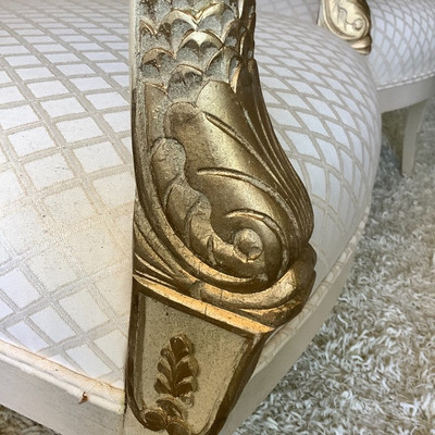 171 Pair of White Koi Chairs