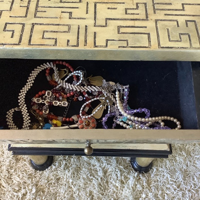 173 Floor Standing Jewelry Box with Contents
